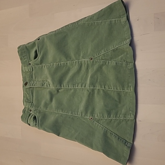 EUC Children's Place Green Courduroy Long Skirt - Picture 1 of 11